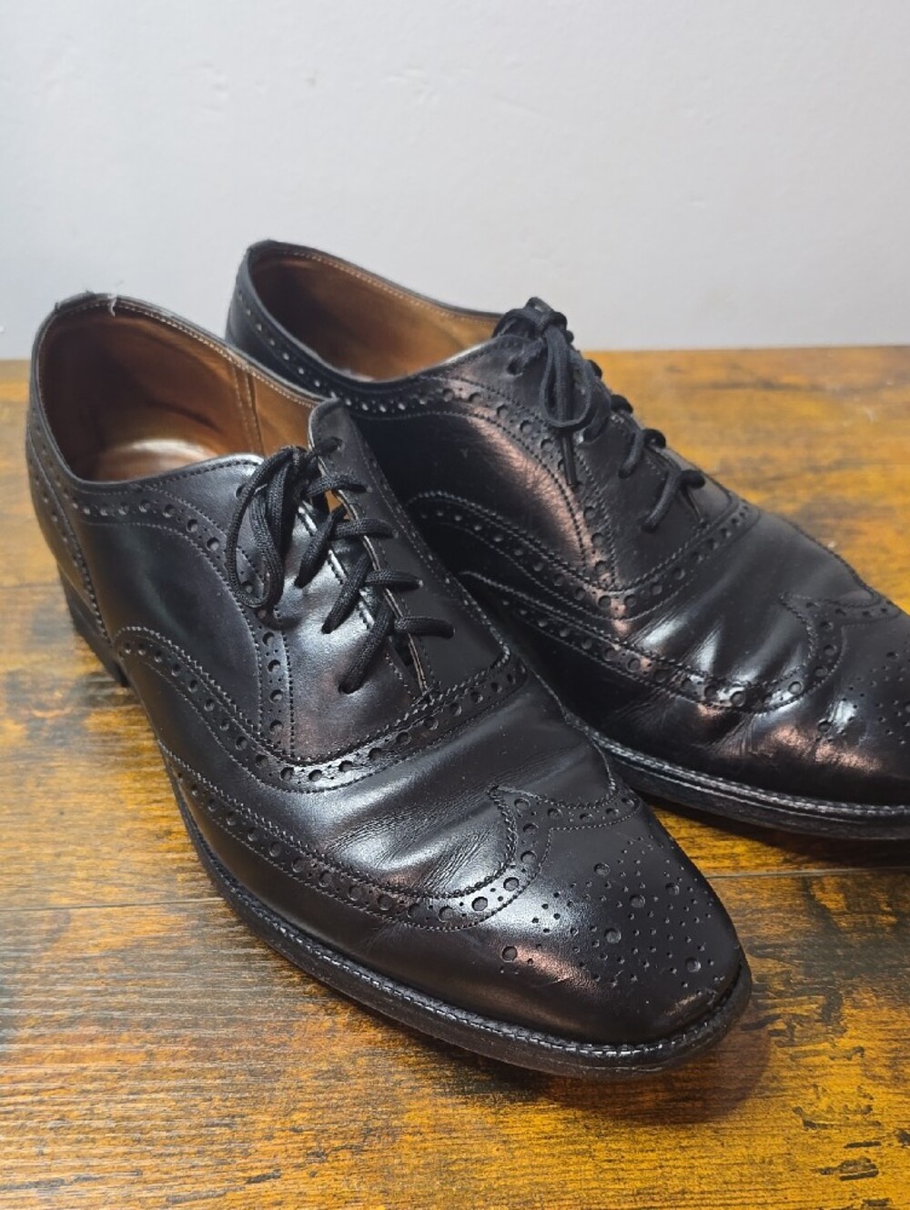 ​Church's Pre-Prada Chetwynd Brogue Oxford Last 73 UK 7.5D US 8.5 Narrow Black - Picture 2 of 6